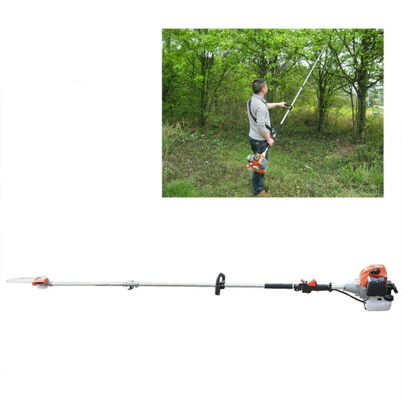 52CC 2 Stroke Chainsaw Pole Saw Pruner Pruning Saw Gas Powered Tree Trimmer