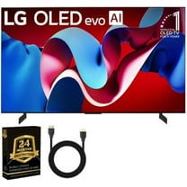 LG OLED42C4PUA OLED evo C4 42 Inch HDR 4K Smart OLED TV UAX 4K HDMI 2.0 Cable CPS 24 Months Protection Bundle