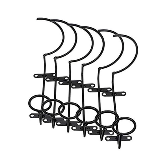 6Pcs Wall-Mounted Wine Rack, Wine Bottle Display Rack, Metal Hanging Wine Rack Storage Rack for Storing Drinks/Bottles