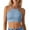 Blue, variant on Women's Seamless Fitness Yoga Set with Push Up Sports Bra Tang Top Backless Tops for Women plus Size All The Things Shirt Women Sleeveless Active Crop Pack Backless Top Women Athletic Crop Tops