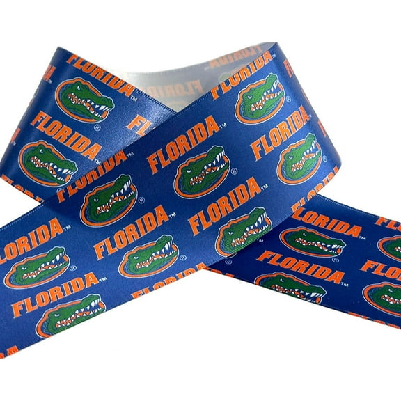 Gators Printed Ribbon 2.5"-Inch Width, 9 Feet - 3 Yards