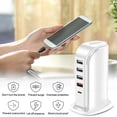 thumbnail image 3 of Innotech Charging Station USB C - 30W for Multiple Devices Wall Charger Block 4 USB Ports, USB Charging Hub Smart IC, Charger Tower with Type-C 20W for iPhone iPad Tablets Smartphones, Home Office, 3 of 5