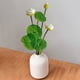 thumbnail image 1 of Arreglo floral artificial de lirio de loto para casa, salón de Buda, mesa y acuario, 1 of 6