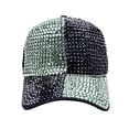 thumbnail image 1 of Unisex Rhinestone Baseball Cap, Color Block Adjustable Dad Hat with Diamond Embellishments, Breathable Sun Protection Soft Crown Cap for Outdoor Activities and All Seasons Wear, 1 of 3