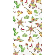 Boston International Rosanne Beck 3-Ply Paper Napkins, 16-Count Guest Size, Fiesta Pattern