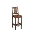thumbnail image 6 of Moti Trinidad Hand-Crafted Coastal Solid Wood Bar Chair in Multi-Color, 6 of 6