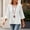 White women v neck tee a1, variant on Tusihei Women V Neck 3/4 Sleeve Casual Tops Loose Fit Boho Pullover Tee Solid Basic Comfy Summer Fall Outfits Beach Blouse, Purple S