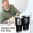 thumbnail image 2 of Fishing Gifts for Men 30 oz Fishing Tumbler Cups with Fish American Flag Design Father''s Day Christmas Fishing Gifts for Dad Grandpa Stainless Steel Insulated Water Bottle With Lid, 2 of 6