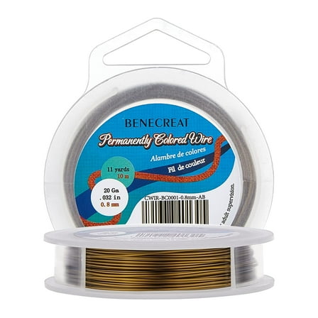 20 Gauge Jewelry Beading Wire Resistant Bronze Wire for Jewelry Craft Making 33 Feet/11 Yard