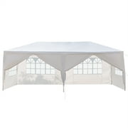 10 x 20 Outdoor Tent Canopy Tent Party Tent Wedding Tent Gazebo Pavilion Backyard Tent with Side Walls, White W15620