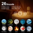 thumbnail image 3 of White Noise Machine, Portable White Noise Sleep Aid, 7 Color Night Light and 24 Soothing Sleep Sounds, USB Rechargeable Sleep Machine with 3 Timer Functions, MINI, 3 of 5