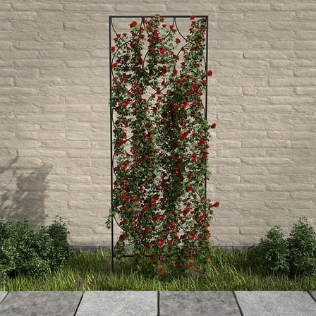 72 in. Glory Trellis in Black