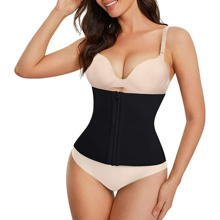 

Junlan Seamless Postpartum Belly Waist Trainer body shaper C Section Belly Wrap Women Shapewear for Tummy Control(Black L)