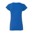 thumbnail image 3 of Gildan - Softstyle Women’s V-Neck T-Shirt - 64V00L - Royal - Size: M, 3 of 3