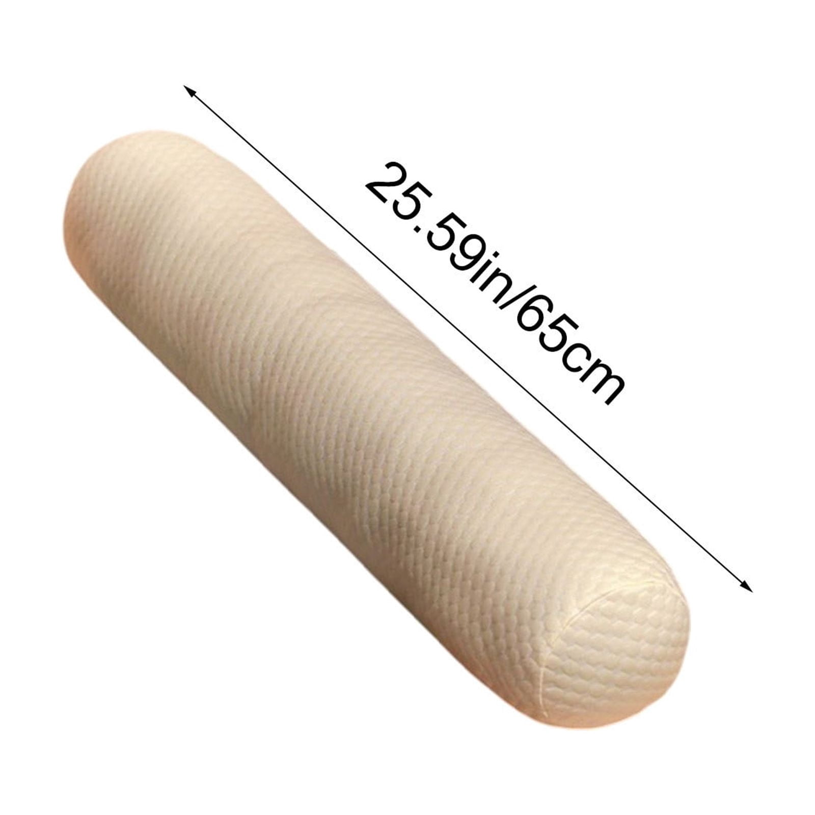 TTJ Soft Velvet Long Bolster Pillow 27.6 in Side Sleep Leg Clamp Maternity Support Long Pillow With Insert Versatile Dormitory Bedside Cush For Pregnancy And Rest