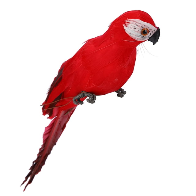 Simulation Parrot, Vivid Parrot Wall Sculpture Simulation Parrot Garden Statues Fake Bird for Garden Home Decoration