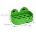 thumbnail image 5 of FONWILYO Wall Mounted Self-Draining Frog Soap Dish Green 2Pcs 5.5X3.9X1.6In, 5 of 8