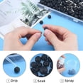 thumbnail image 4 of DIY Bead Stretch Bracelets Making Kits Including Natural Lava Rock Round Beads Tibetan Style Alloy Spacer Beads and Elastic Thread, 4 of 7