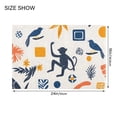 thumbnail image 4 of Yayeee Bath Rug for Bathroom Floor Non Slip Rectangle Fluffy Soft Absorbent Mat, 16"x24", Playful Forest, 4 of 7