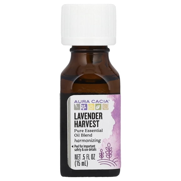 Aura Cacia Lavender Harvest Pure Essential Oils, 0.5 Oz