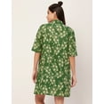 thumbnail image 4 of Moomaya Sleepwear, 2 Pcs Cotton Night Dress For Women, Sleeveless Dress & Shrug Set, 4 of 9
