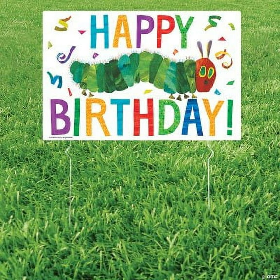 The Very Hungry Caterpillar™ Birthday Yard Sign, Birthday, Party Decor, 1 Piece