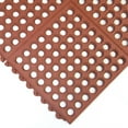 thumbnail image 3 of Rubber-Cal "Dura-Chef Interlock" Anti-Fatigue Matting - 5/8 in x 3 ft x 3 ft - Red Rubber Floor Mat - Pack 2, 3 of 4