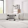 thumbnail image 4 of Modular Sectional Sofa Couch, Ivory White, Fabric, Living Kitchen Cafe Bistro Hospitality Restaurant, Modern Contemporary HB34787, 4 of 5