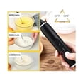 thumbnail image 5 of Espumador de leche para masa de espuma, carga manual USB, 3 velocidades, 5 of 5