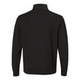 thumbnail image 2 of J. America - Omega Stretch Quarter-Zip Pullover - 8434 - Black Triblend - Size: L, 2 of 4