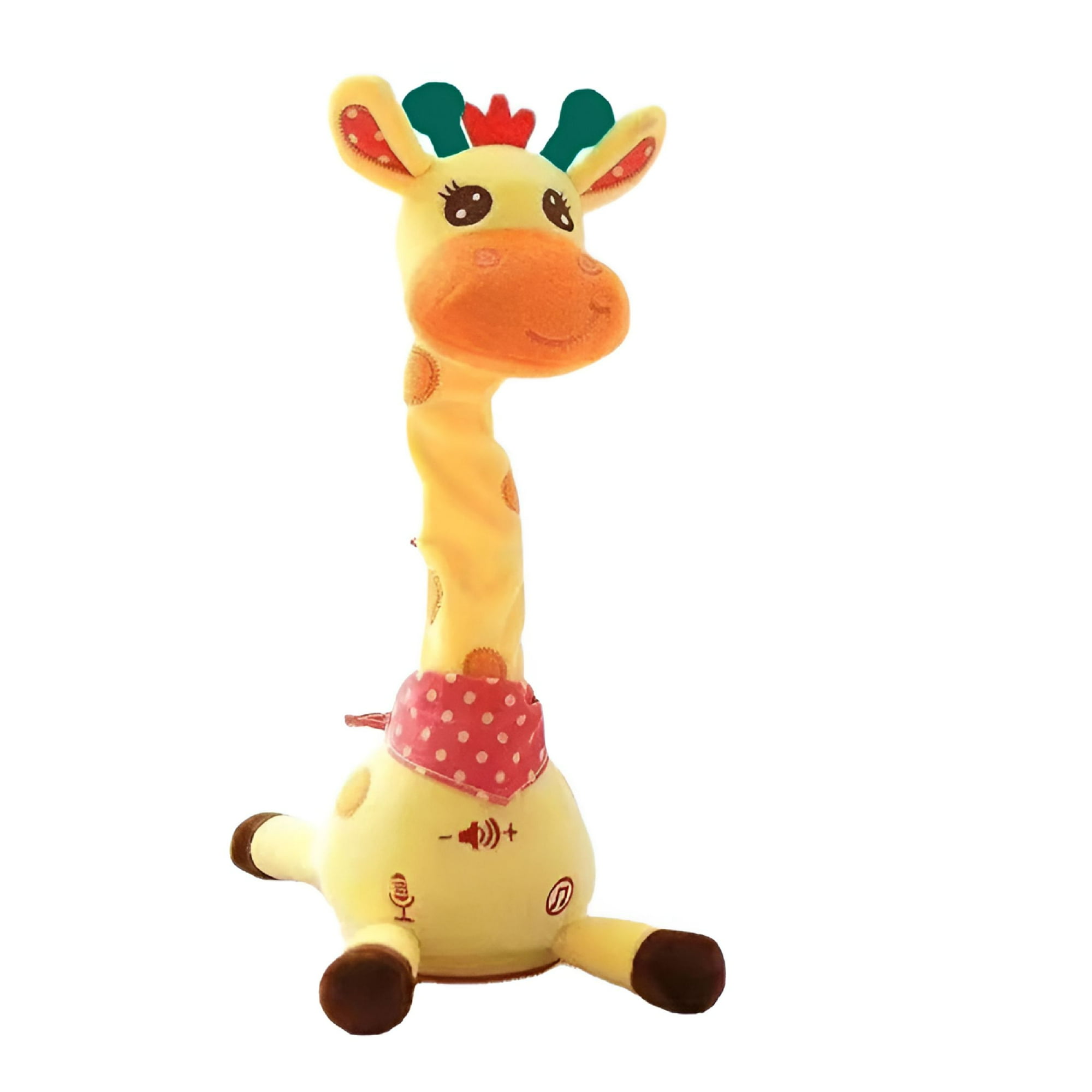 BESTSKY Musical Giraffe Plush Toy, Dancing and Talking Stuffed Animal with Volume Control, Soft Interactive Cuddle Buddy for Kids, Sensory Development Gift for Toddlers and Babies