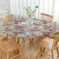 thumbnail image 3 of Baseball Silhouette Pattern Round Fitted Tablecloth with Elastic Edge,Dining Table Cover Waterproof,Outdoor Round Tablecloth for Camping,Dining,Indoor and Outdoor, 3 of 7