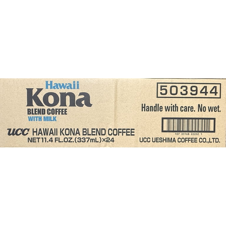 UCC Hawaii Kona Blend Coffee with Milk, 11.3 Fl. Oz. - Walmart.com