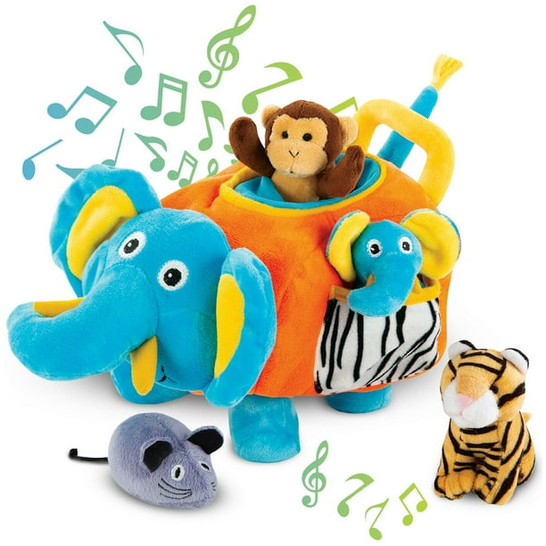 Gift for 1 Year Old Educational Plush Toy Talking Animal Set (5 Pcs