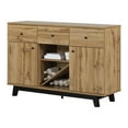 thumbnail image 4 of South Shore Bellami Contemporary Buffet with Wine Storage Nordik Oak, 4 of 14