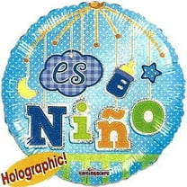 18" Es Nino For Spanish Theme Baby Shower Blue Foil / Mylar Balloons ( 6 Balloons )