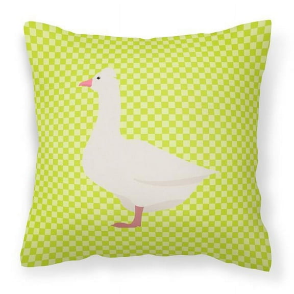 Carolines Treasures BB7724PW1414 Roman Goose Green Fabric Decorative Pillow, 14 x 14 in.