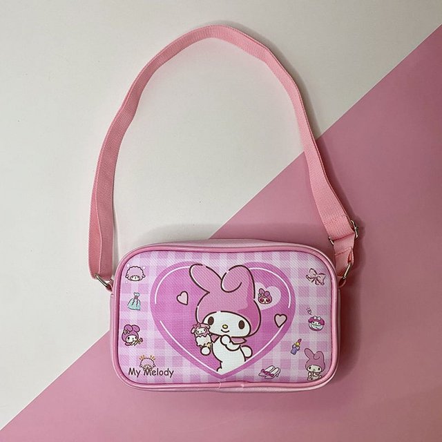 OEM de fábrica Kuromied Kittyed Cinnamorol Melodys Cartoon Messenger Bolso bandolera bolso