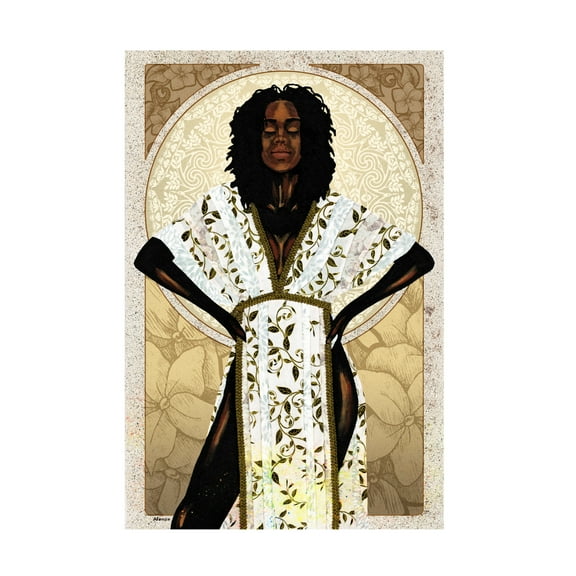 Trademark Fine Art Alonzo Saunders Natural Beauty in Gold I Canvas Wall Art