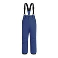 thumbnail image 2 of Juebong Kids Snow Bib Winter Warm Ski Waterproof Insulated Overalls for Girls Boys Snowsuit Windproof Snowboarding Snowpants Navy,10 Years, 2 of 6