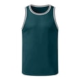 thumbnail image 6 of Resicozy Sleeveless Tank Tops Mens Casual Workout Gym T Shirts Sport Athletic Solid Color Tanks Dark Green L, 6 of 7