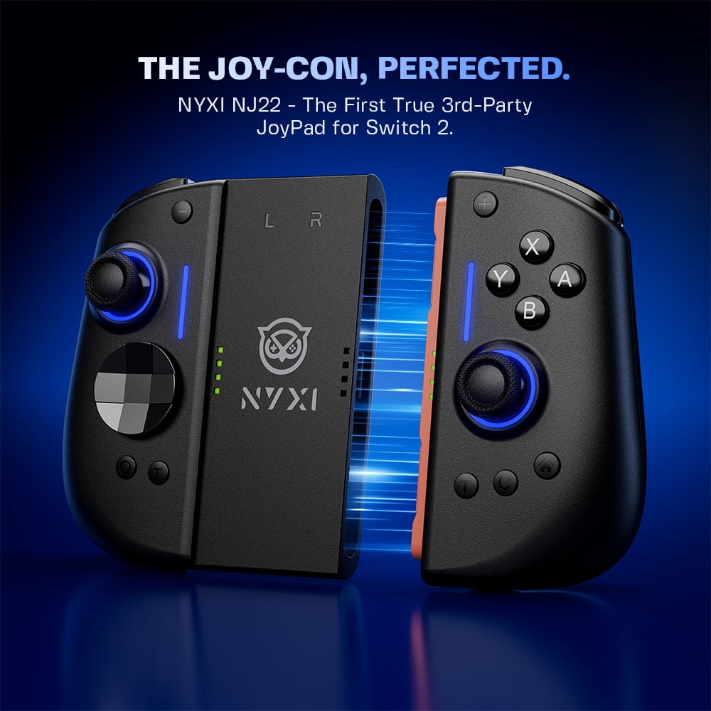 スイッチネオン3台 NYXI Hyperion 3 Wireless Joypad with Hall Effect Joystick for