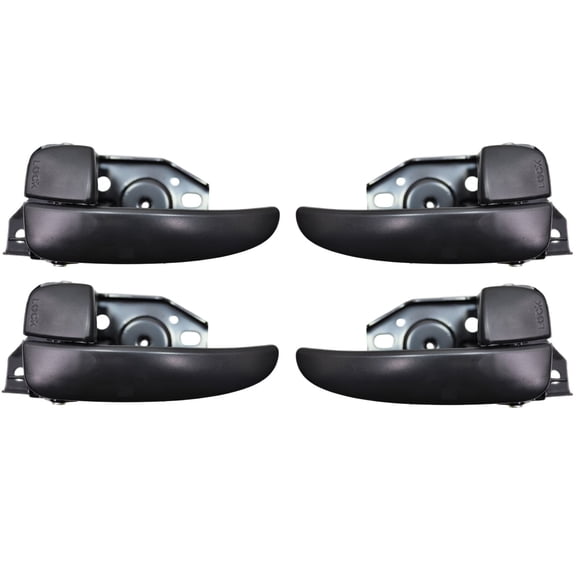 PT Auto Warehouse HY-2305A-QP - Interior Inner Inside Door Handle, Black - Front/Rear Left/Right, Set of 4 Fits select: 2002-2005 HYUNDAI SONATA
