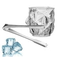 thumbnail image 1 of Enfriador de bebidas, cubo de vino, champán, cerveza, enfriador de vino y pinzas, cubo de hielo, bañera de hielo para Hotel, Pub, botella de vino, , Cristal transparente Macarena Cubeta de hielo, 1 of 8