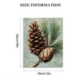 thumbnail image 3 of Autua Pine Cone Pine Branch Generative Art Canvas Wall Art for Living Room, Bedroom, Home Office Decoration 12x16 in, 3 of 5