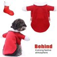 thumbnail image 5 of Disfraces navideños para mascotas, Disfraces navideños para perros Disfraces divertidos para gatos Vestir ropa de fiesta Cachorros Abrigos para perros de Año Nuevo Cosplay(3XL) Rojo Verde RV1016-0124139FYD, 5 of 5