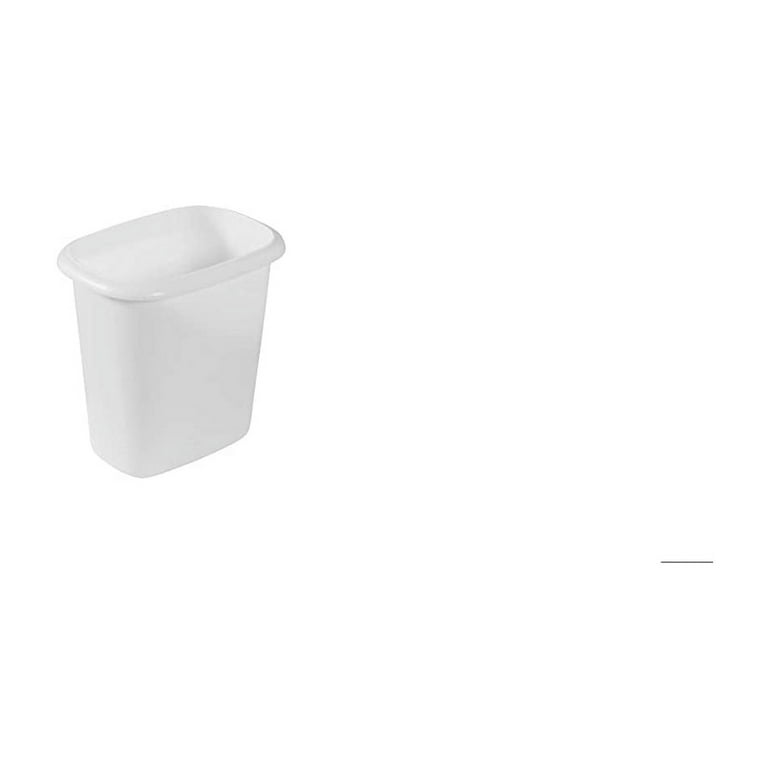 Rubbermaid 3.5-Gallon White Plastic Trash Can in the Trash Cans department  at