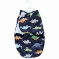 thumbnail image 2 of Hudson Baby Infant Boy Plush Faux Fur Swaddle Wrap, Dinosaurs, 0-3 Months, 2 of 2