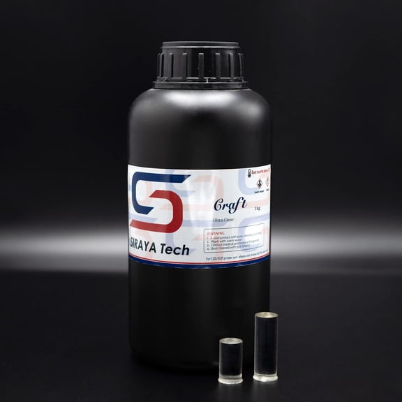 Resina para impresora 3D Siraya Tech Craft, ultratransparente, 1 kg