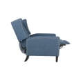 thumbnail image 7 of Adjustable Recliner Chair, Modern Accent Upholstered Fabric Living Room Chair with Footrest, Home Theater Lounge Seat with Thick Cushion, Soft Single Sofa Ergonomic Chair with Nail-head Trim, Black, 7 of 7